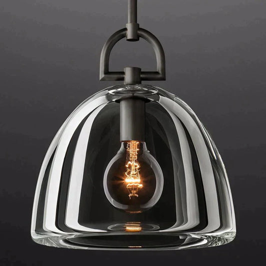 Bota Modern Dome Glass Pendant Light, Pendant Light For Hallway