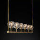 Boule Clear Glass Linear Chandelier 60"-Meet Lighting