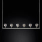 Boule Clear Glass Linear Chandelier 60"-Meet Lighting