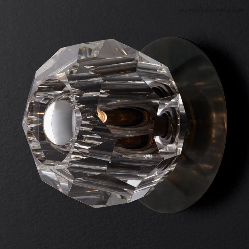 Boule Clear Glass Petite Wall Lamp-Meet Lighting