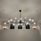 Boule Clear Glass Round Chandelier 60"-Meet Lighting