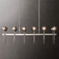 Boule Glass Double Linear Chandelier 60"-Meet Lighting