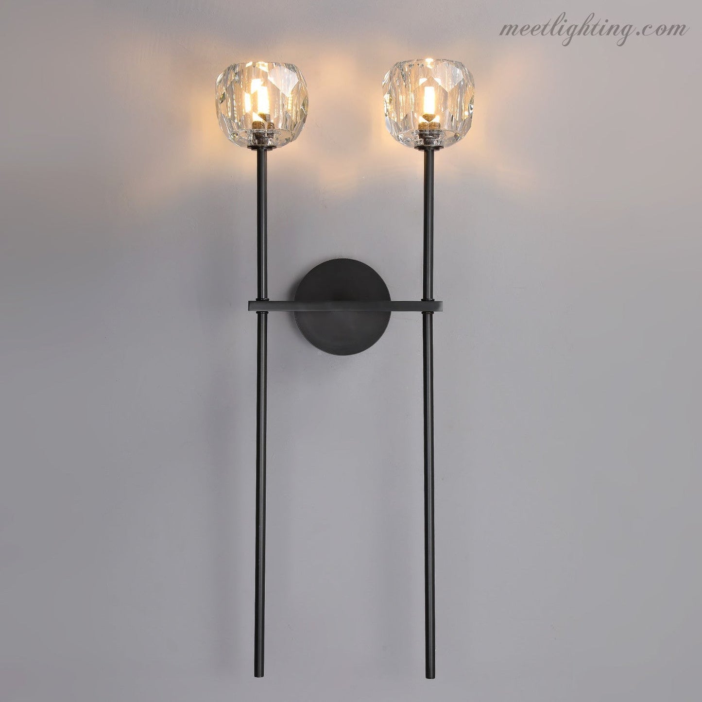 Boule Glass Double Wall Lamp (long)-Meet Lighting