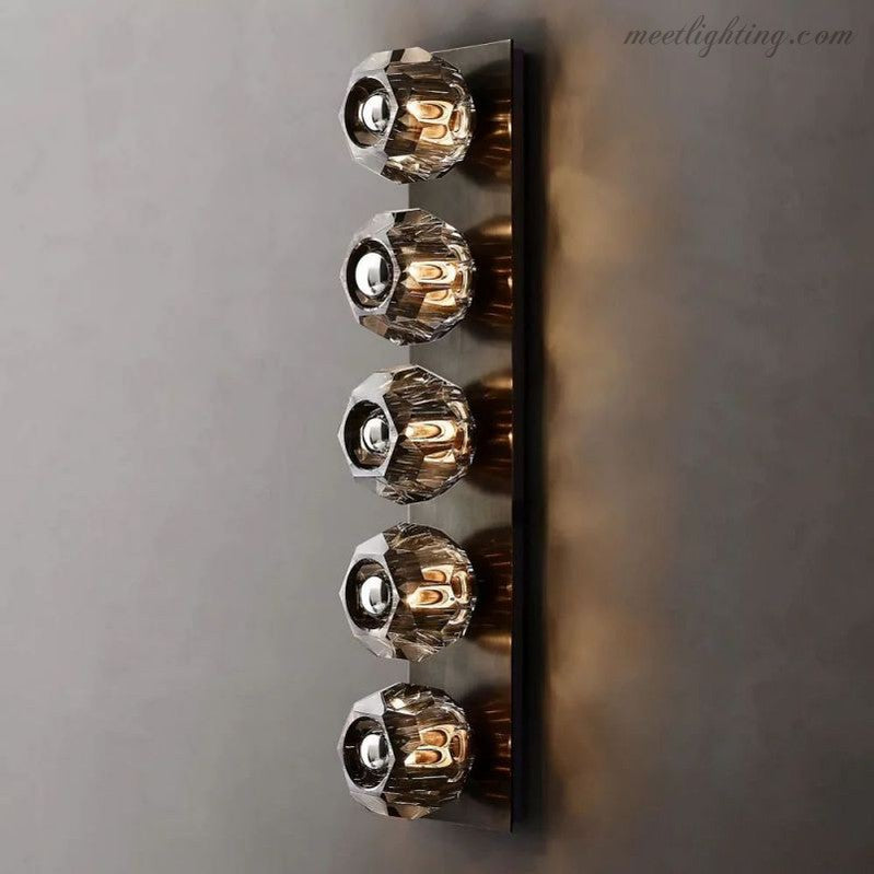 Boule Glass Linear Grand Wall Sconce-Meet Lighting