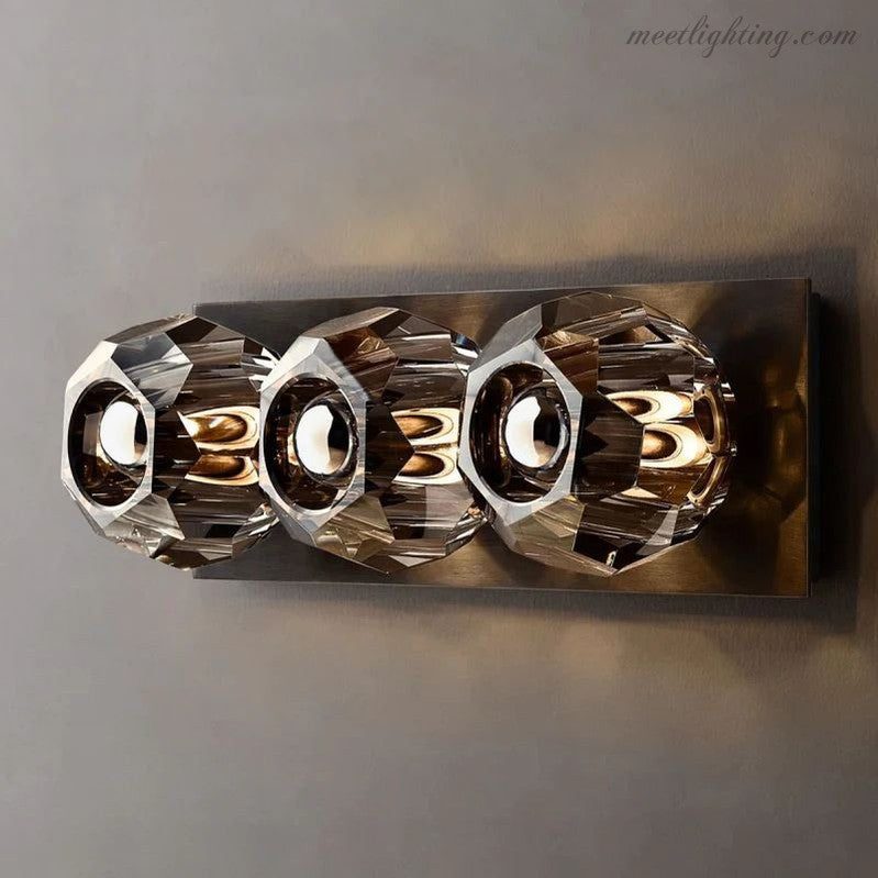 Boule Glass Linear Short Wall Sconce-Meet Lighting
