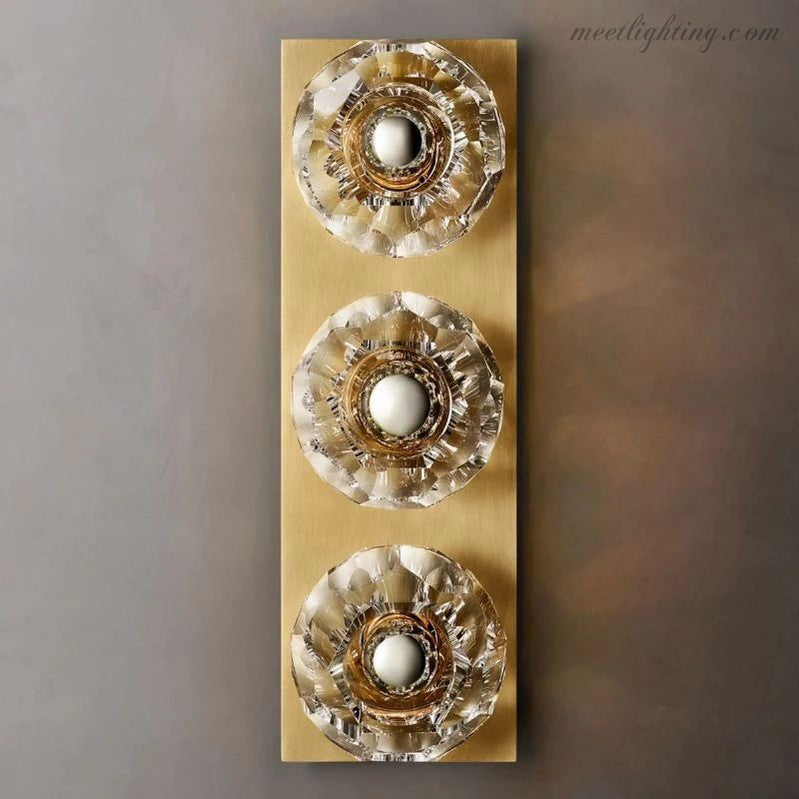 Boule Glass Linear Short Wall Sconce-Meet Lighting