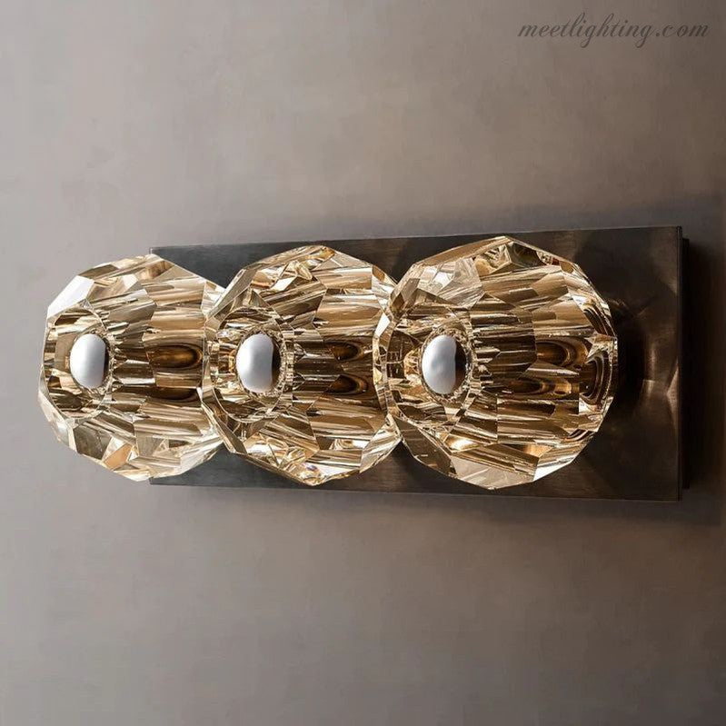 Boule Glass Linear Short Wall Sconce-Meet Lighting