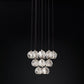 Boule Glass Round Cluster Chandelier 19"-Meet Lighting