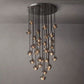 Boule Glass Round Cluster Chandelier 30"-Meet Lighting