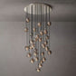 Boule Glass Round Cluster Chandelier 30"-Meet Lighting