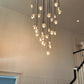 Boule Glass Round Cluster Chandelier 30"-Meet Lighting