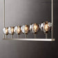 Boule Smoke Glass Linear Chandelier 60"-Meet Lighting