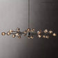 Boule Smoke Glass Oval Chandelier 72"-Meet Lighting