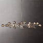 Boule Smoke Glass Oval Chandelier 72"-Meet Lighting