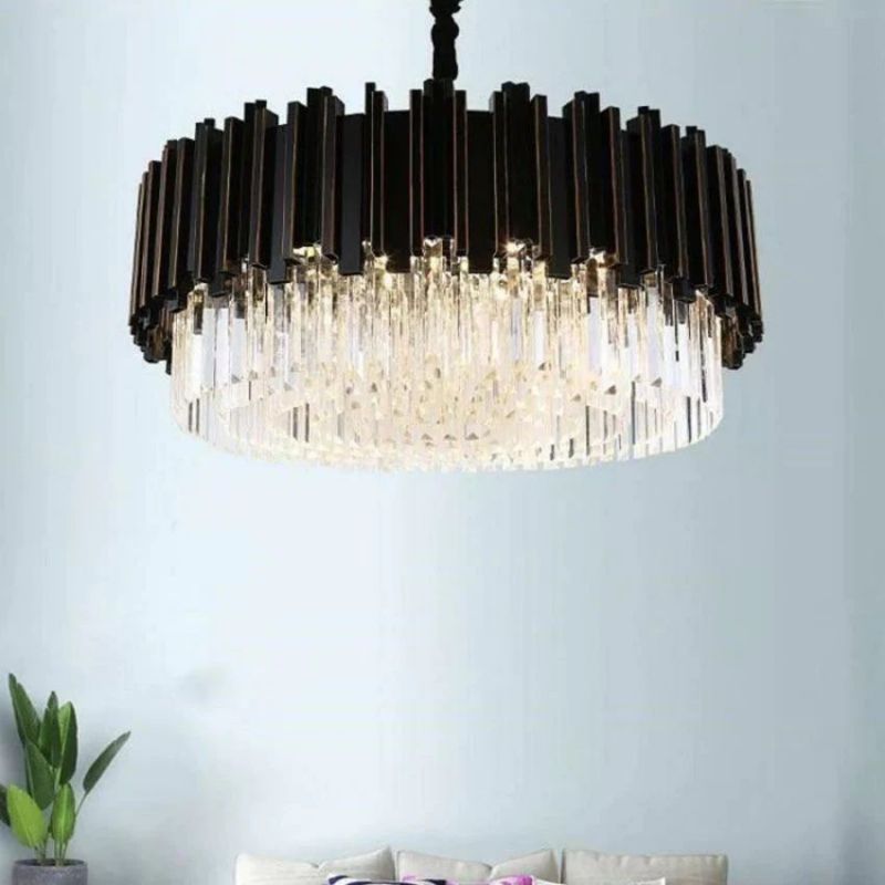 Bourbons Alfonso Crystal Round Chandelier-MEET LIGHTING