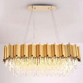 Bourbons Felipe Crystal Oval Chandelier-MEET LIGHTING
