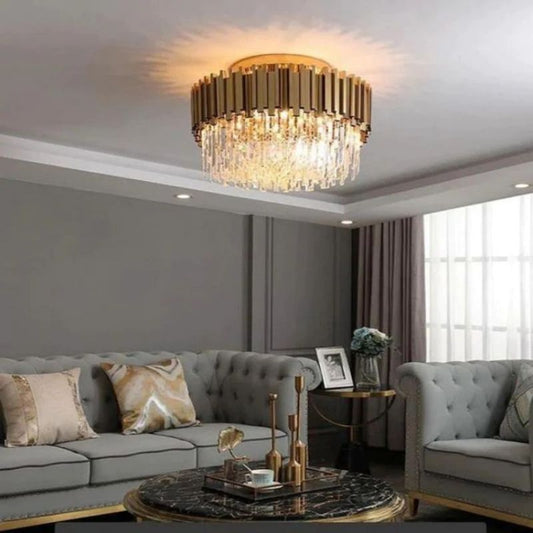 Bourbons Flushmount Chandelier-Meet Lighting