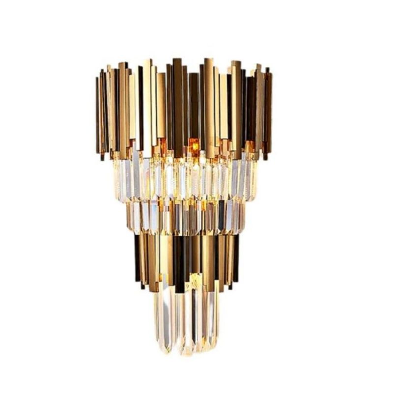 Bourbons Grand Crystal Sconce-Meet Lighting