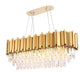 Bourbons Moore Crystal Oval Chandelier-Meet Lighting