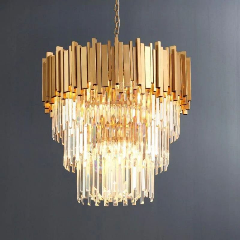 Bourbons Angus Crystal Round Chandelier