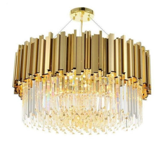 Bourbons Jerry Crystal Round Chandelier