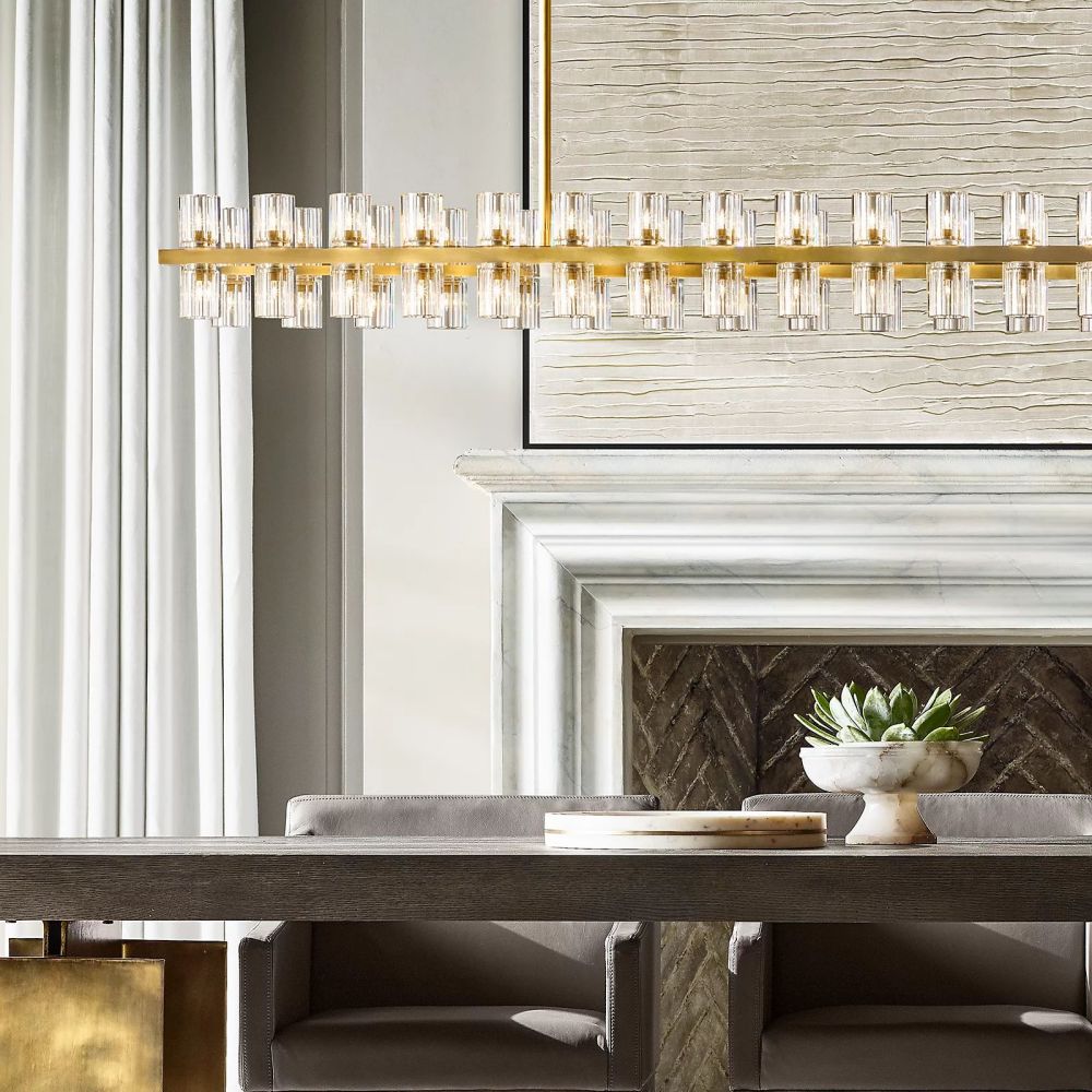 Arcachon Rectangle Chandelier-MEET LIGHTING