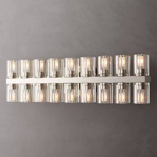 Beliy 18-light Sconce wall sconce for bedroom,wall sconce for dining room,wall sconce for stairways,wall sconce for foyer,wall sconce for bathrooms,wall sconce for kitchen,wall sconce for living room Rbrights Polished Nickel  