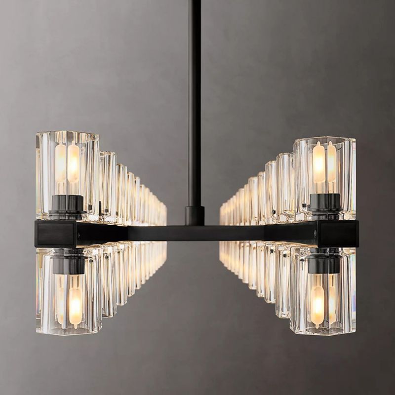 Beliy Crystal Rectangular Chandelier 72" chandeliers for dining room,chandeliers for stairways,chandeliers for foyer,chandeliers for bedrooms,chandeliers for kitchen,chandeliers for living room Rbrights   