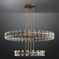 Beliy Crystal Shade Two-Tier Round Chandelier 60" chandeliers for dining room,chandeliers for stairways,chandeliers for foyer,chandeliers for bedrooms,chandeliers for kitchen,chandeliers for living room Rbrights   