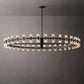 Beliy Crystal Shades Round Chandelier 60" chandeliers for dining room,chandeliers for stairways,chandeliers for foyer,chandeliers for bedrooms,chandeliers for kitchen,chandeliers for living room Rbrights Matte Black  