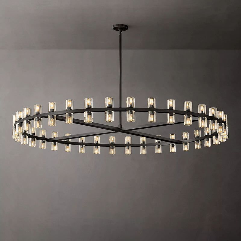 Beliy Crystal Shades Round Chandelier 60" chandeliers for dining room,chandeliers for stairways,chandeliers for foyer,chandeliers for bedrooms,chandeliers for kitchen,chandeliers for living room Rbrights   