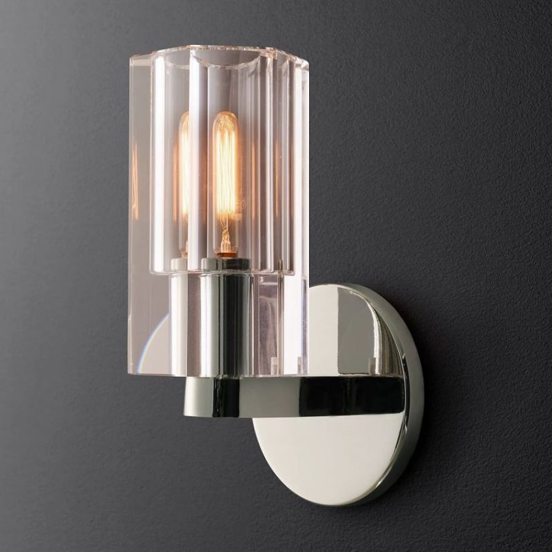 Beliy Sconce wall sconce for bedroom,wall sconce for dining room,wall sconce for stairways,wall sconce for foyer,wall sconce for bathrooms,wall sconce for kitchen,wall sconce for living room Rbrights Polished Nicke  