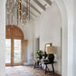 Brass Glass Drop Chandelier-Meet Lighting