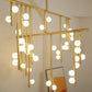 Brass Glass Drop Chandelier-Meet Lighting