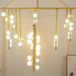 Brass Glass Drop Chandelier-Meet Lighting