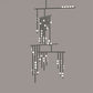 Brass Glass Drop Chandelier-Meet Lighting