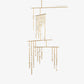 Brass Glass Drop Chandelier-Meet Lighting