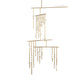 Brass Glass Drop Chandelier-Meet Lighting