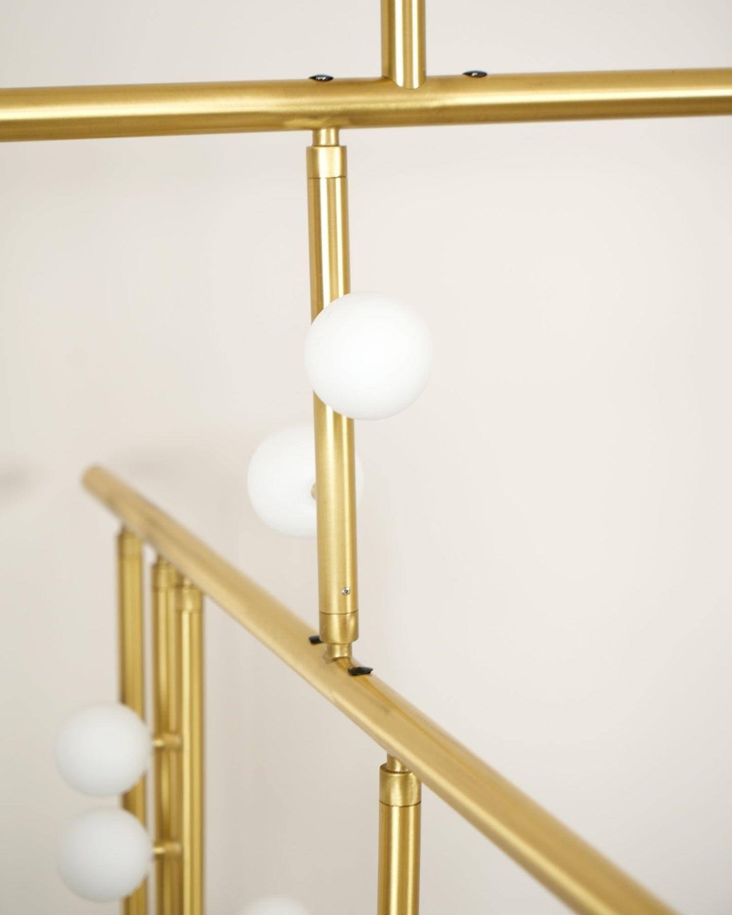 Brass Glass Drop Chandelier-Meet Lighting