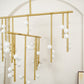 Brass Glass Drop Chandelier-Meet Lighting