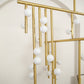 Brass Glass Drop Chandelier-Meet Lighting