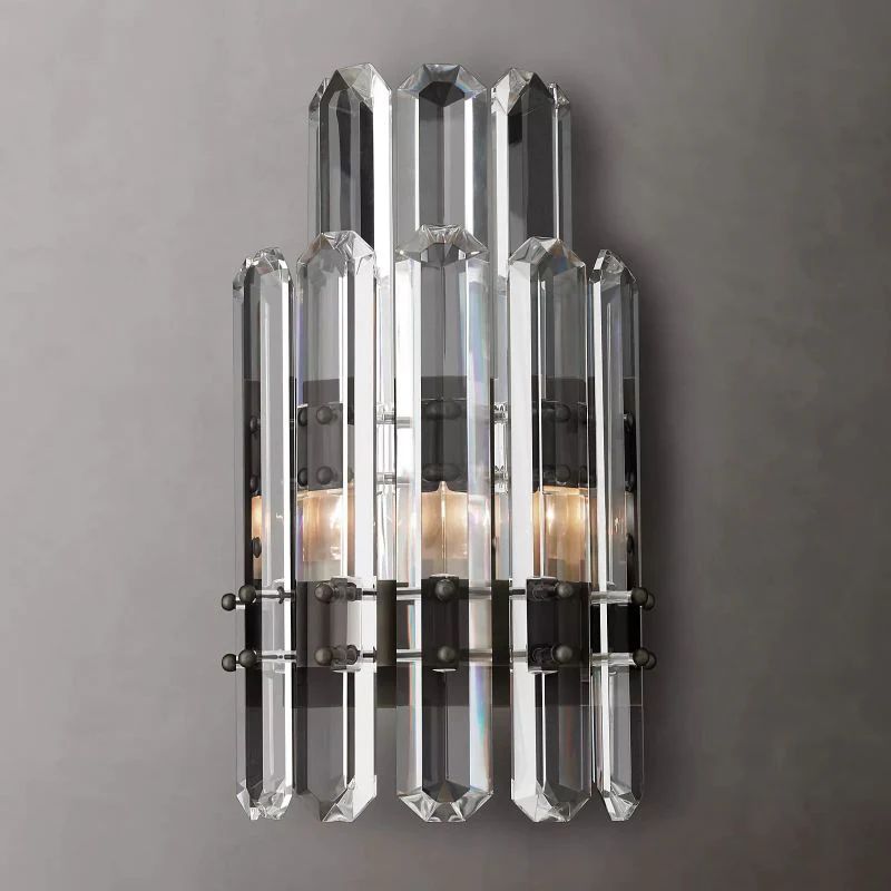 Bonning Prism Crystal 2-Tier Wall Sconce