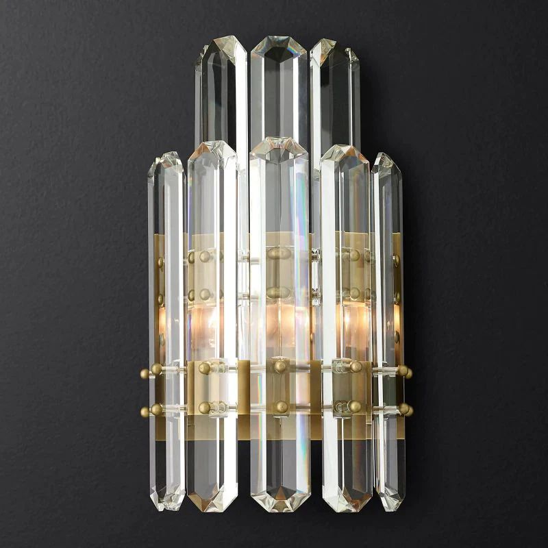 Bonning Prism Crystal 2-Tier Wall Sconce