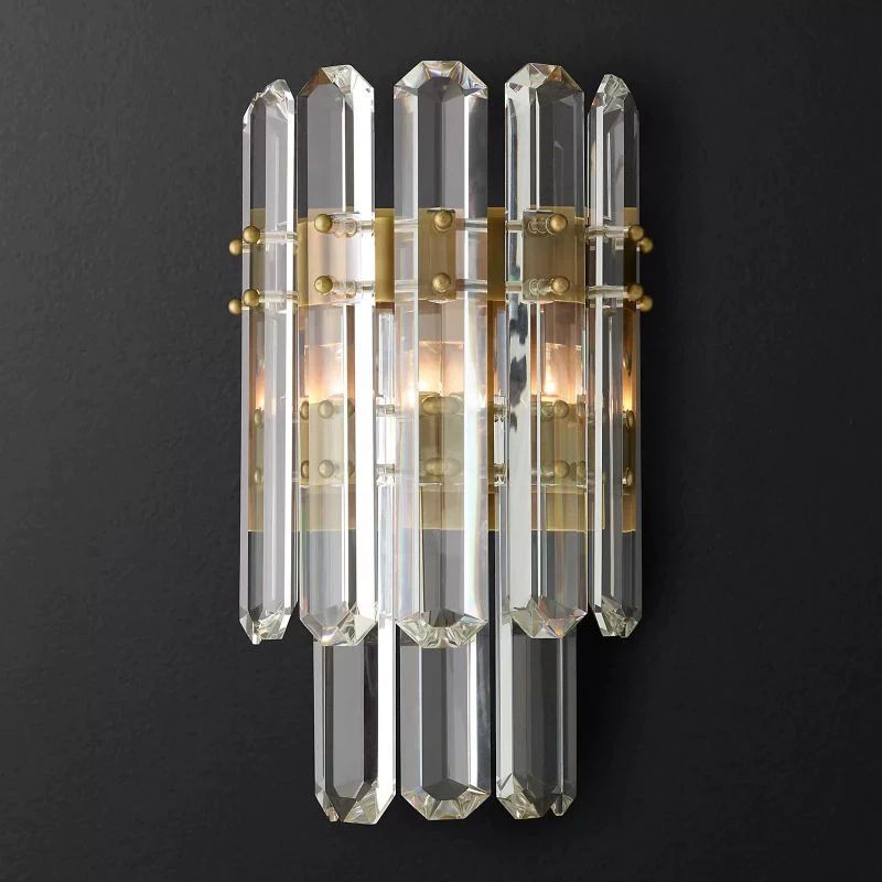 Bonning Prism Crystal 2-Tier Wall Sconce