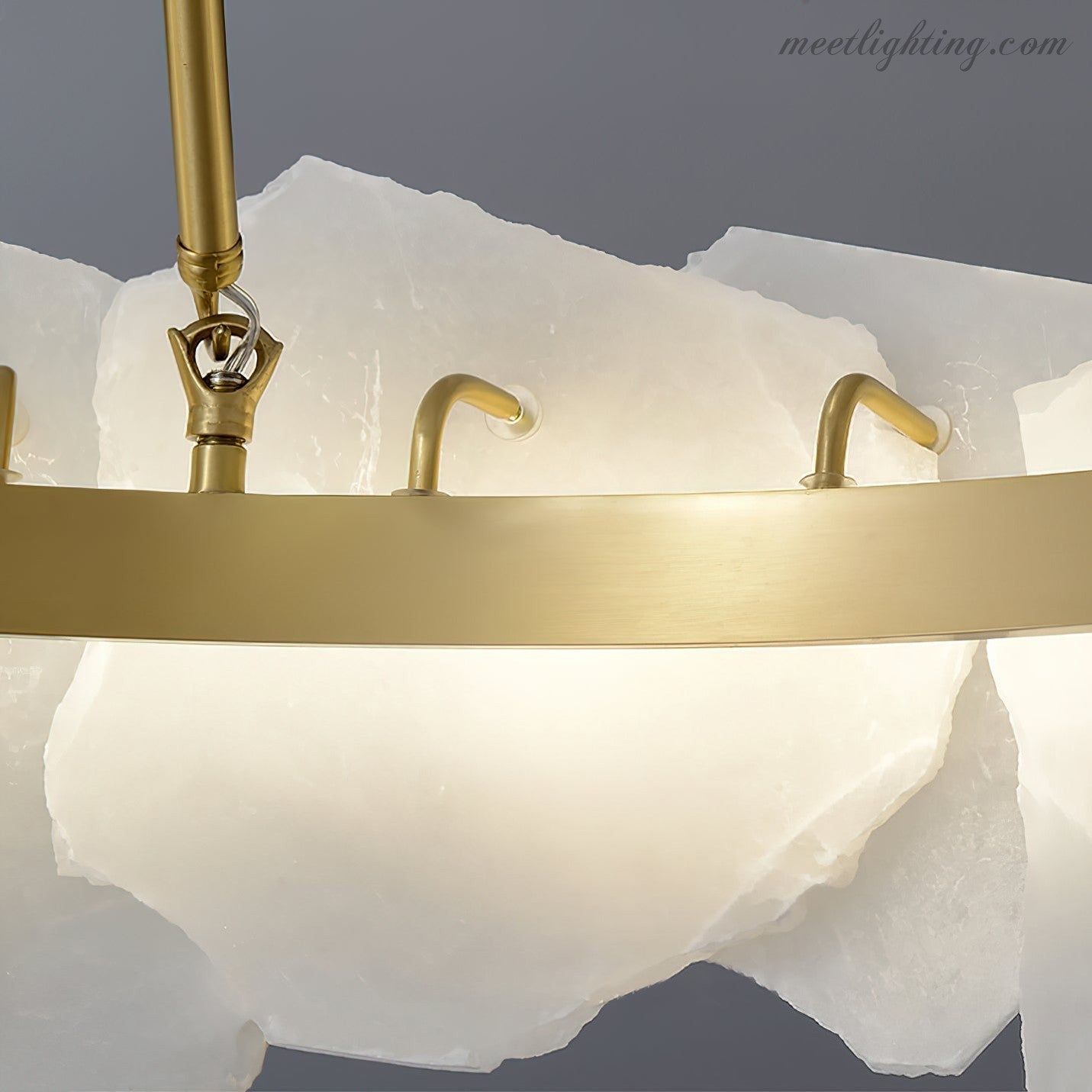 Burton Alabaster Chandelier-Meet Lighting