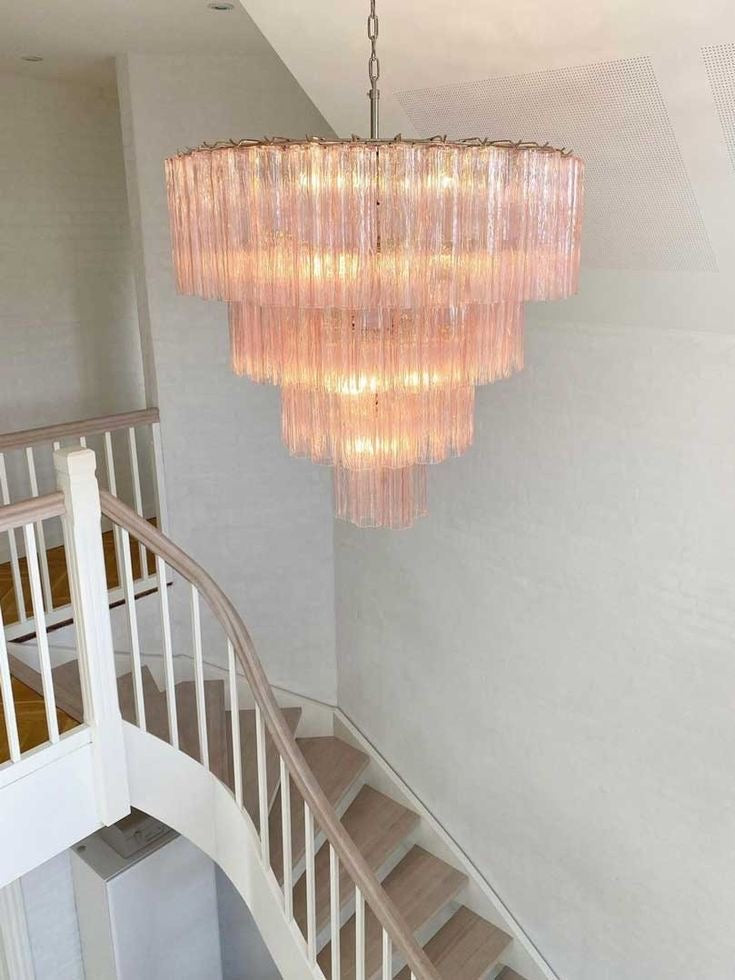 Modern Art Design 3/4/5/7-Tier Hand-blown Glass Tiered Chandelier-MEET LIGHTING