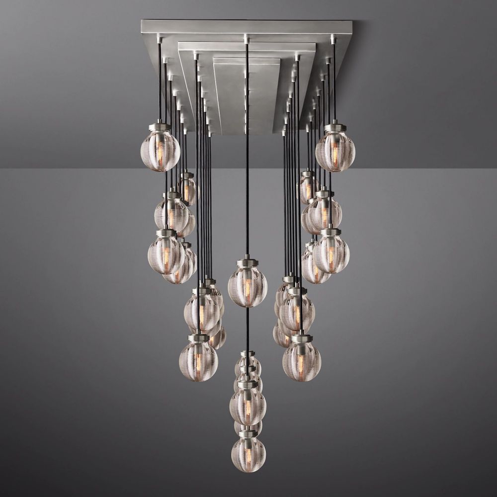 Pearl Rectangle Chandelier 72"