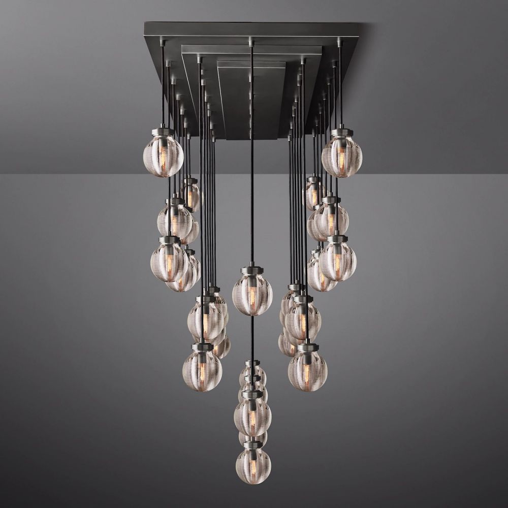 Pearl Rectangle Chandelier 72"