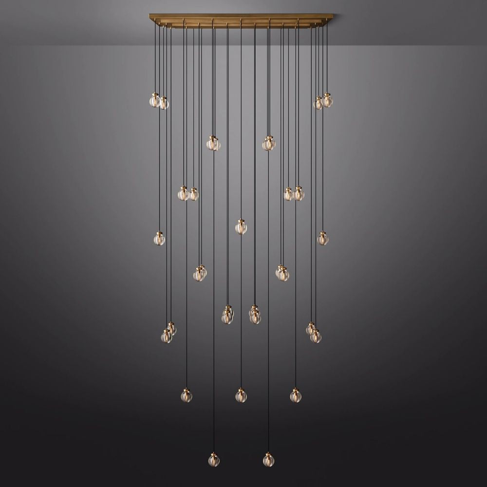 Pearl Rectangle Chandelier 72"