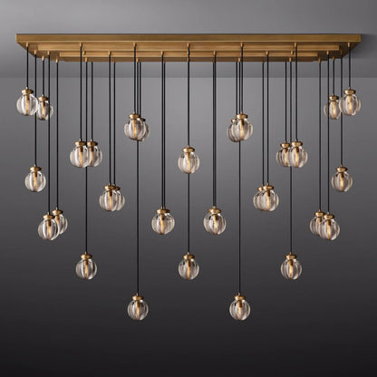 Pearl Rectangle Chandelier 72"